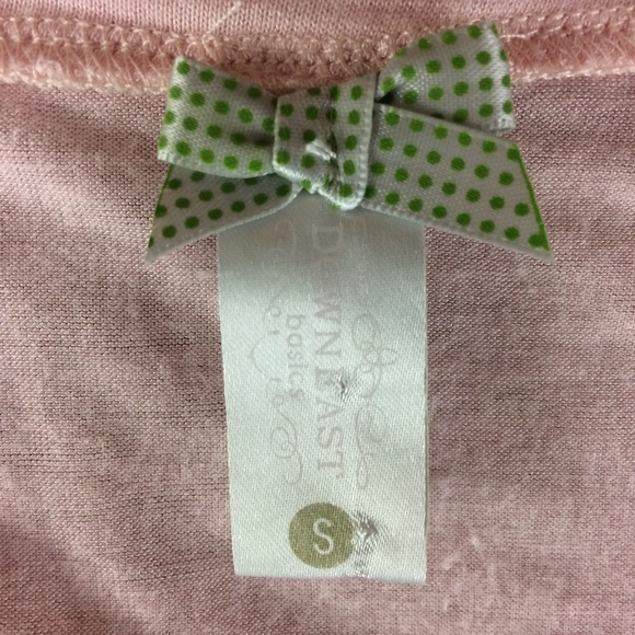 DownEast Pale Pink Short Sleeve T-Shirt Sz S - Picture 5 of 6